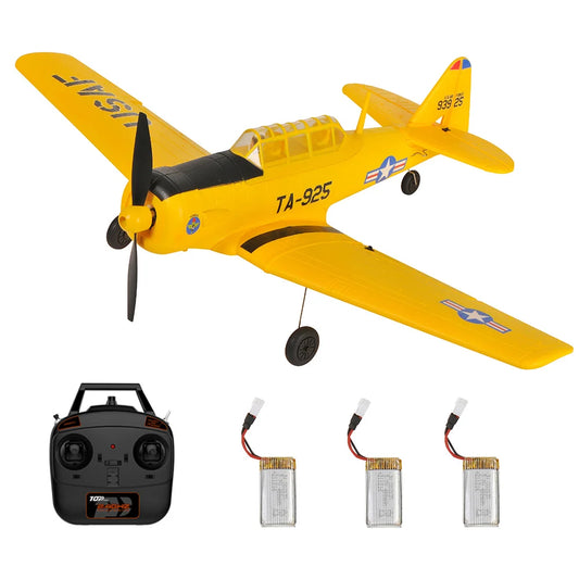 TOP RC HOBBY AT-6 2.4GHz 4CH 450mm Wingspan EPP 6-Axis Gyro One-Key U-Turn Aerobatic RC Airplane RTF for Beginners