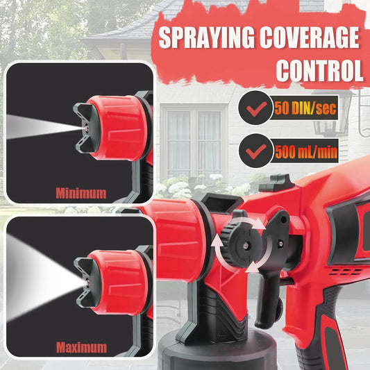Cordless HVLP Spray Gun (1000 mL, Compatible with Milwaukee 18V)